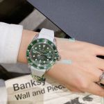 Replica Rolex Submariner Green Face Green Diamond Bezel Rubber Watch